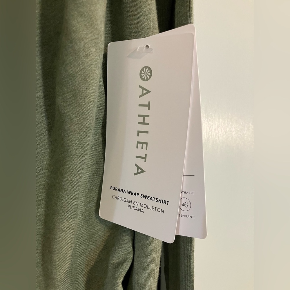 NWT Athleta Purana Wrap Hooded Sweatshirt XXS - Picture 3 of 7
